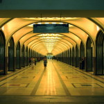 Estación Mayakovskaya en el metro de Moscú